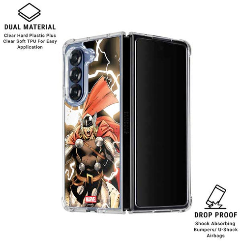 Marvel Thor Thor’s Lightning Galaxy Z Fold6 Clear Case